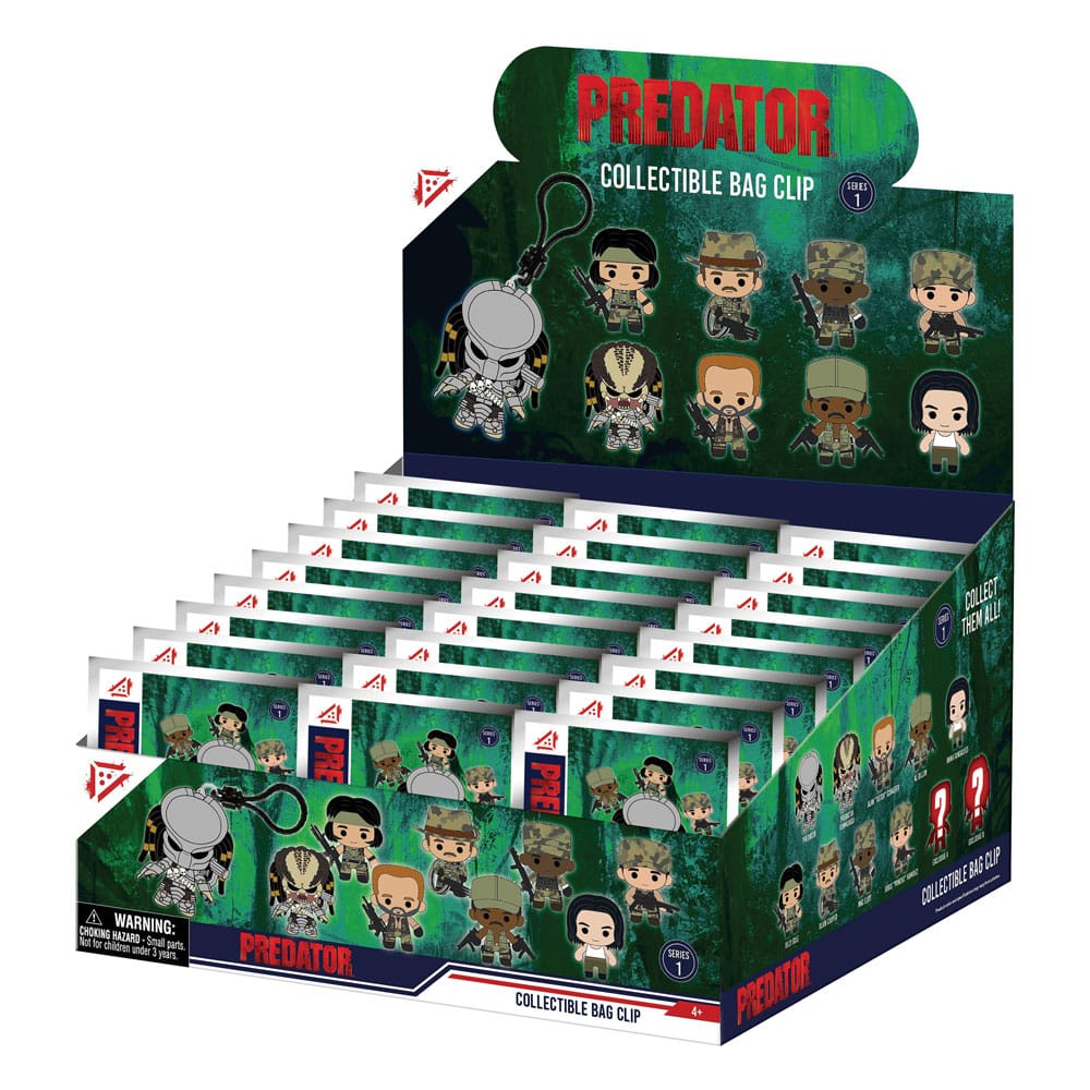 Predators 3D Foam Bag Clips Series 1 Display (24)