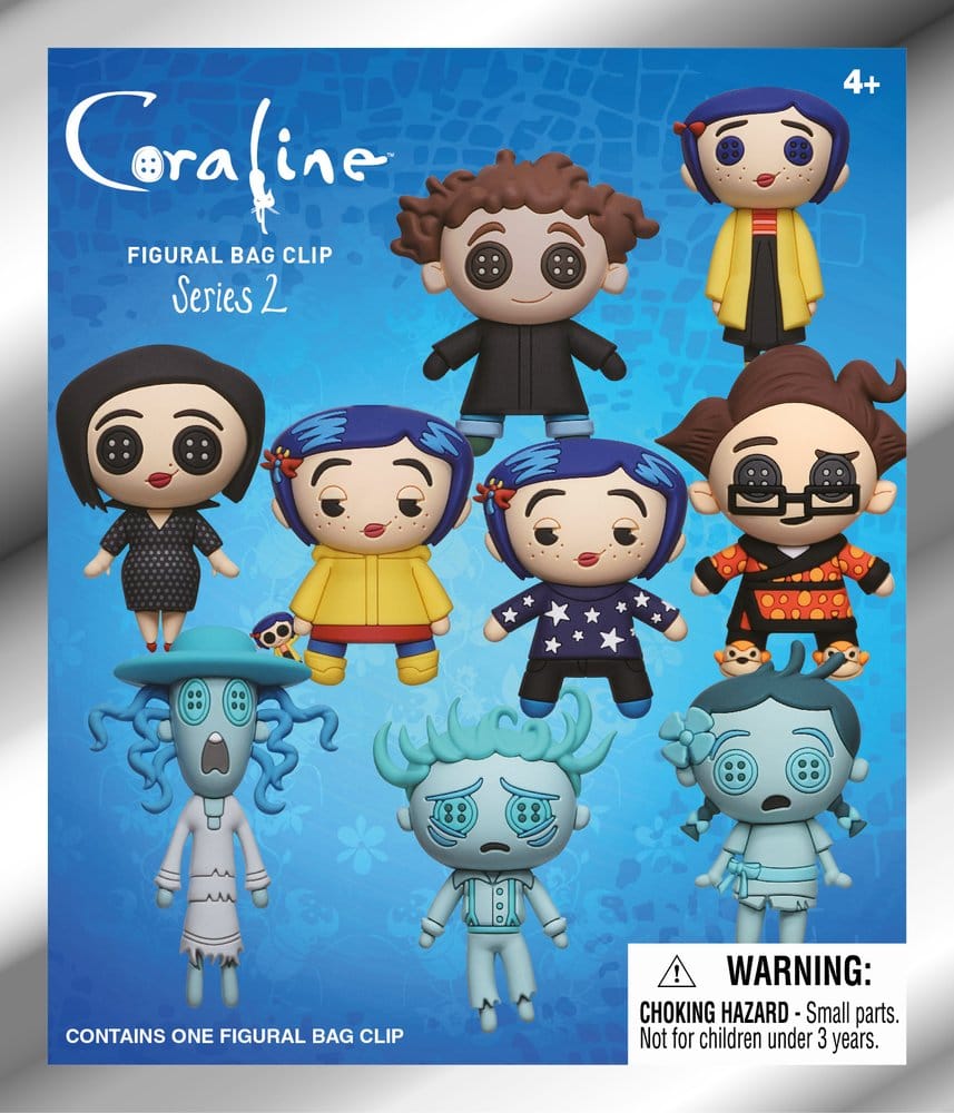 Coraline 3D Foam Bag Clips Series 2 Display (24)