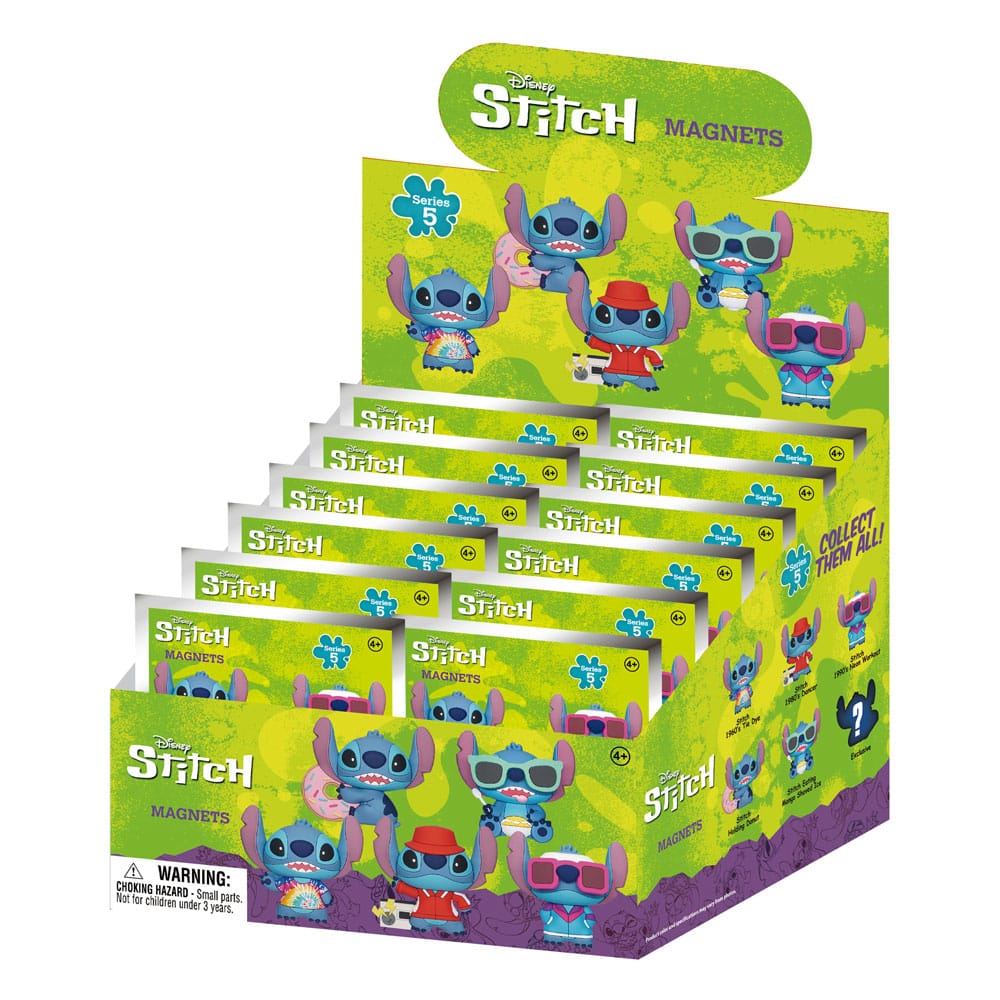 Lilo & Stitch 3D Magnets Stitch Series 5 Blind Pack Display (12)