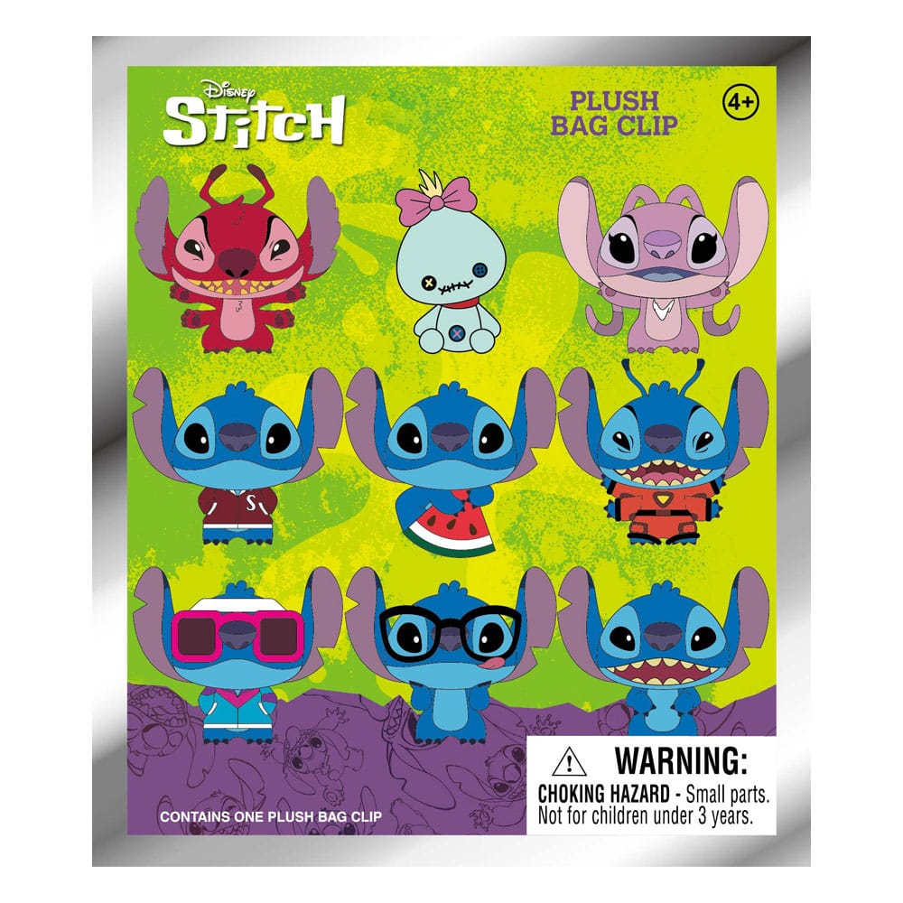 Lilo &amp; Stitch Plüsch-Taschenclips, Stitch-Charm-Display (24)