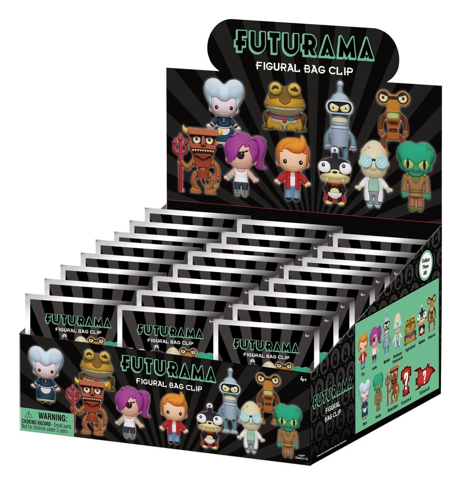 Futurama 3D Foam Bag Clips Series 1 Display (24)