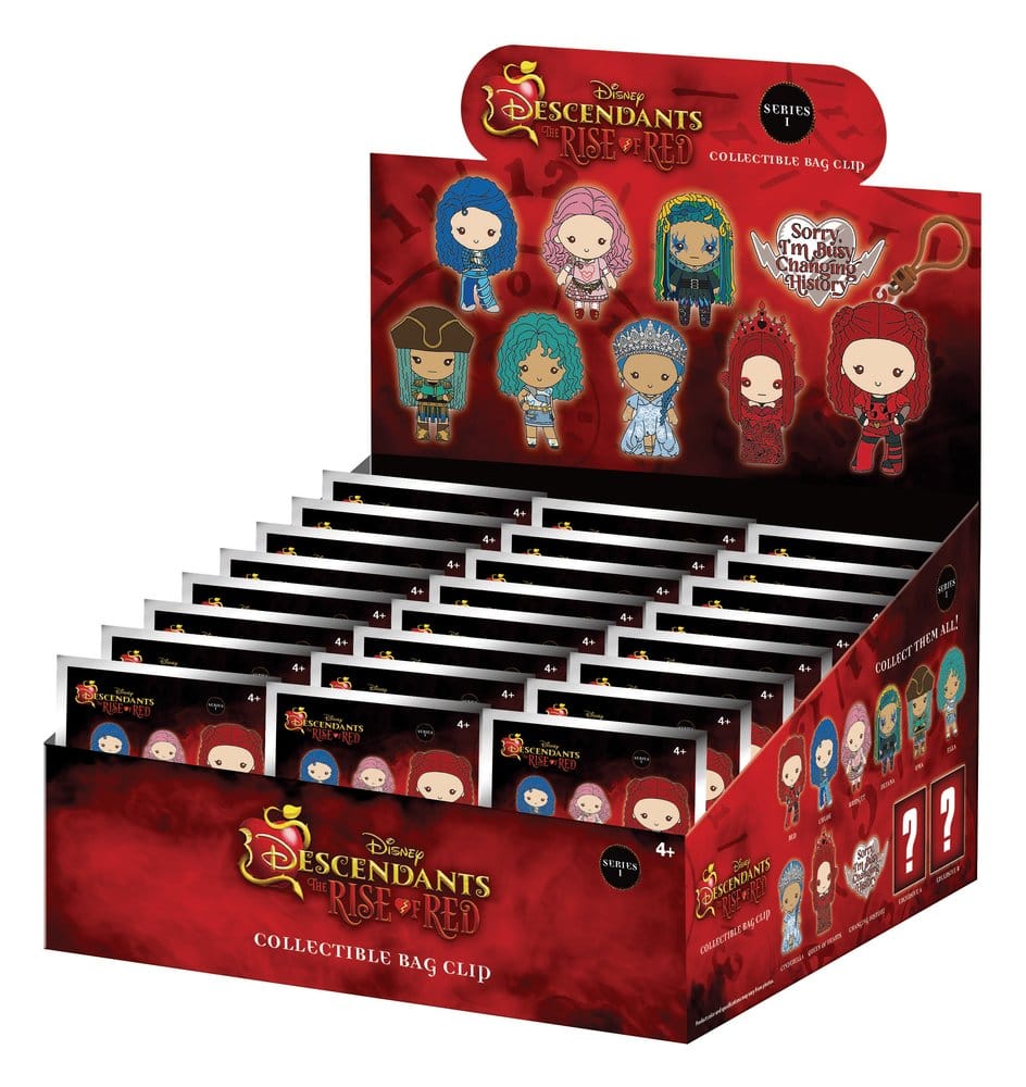 Descendants 3D Foam Bag Clips Series 1 Display (24)