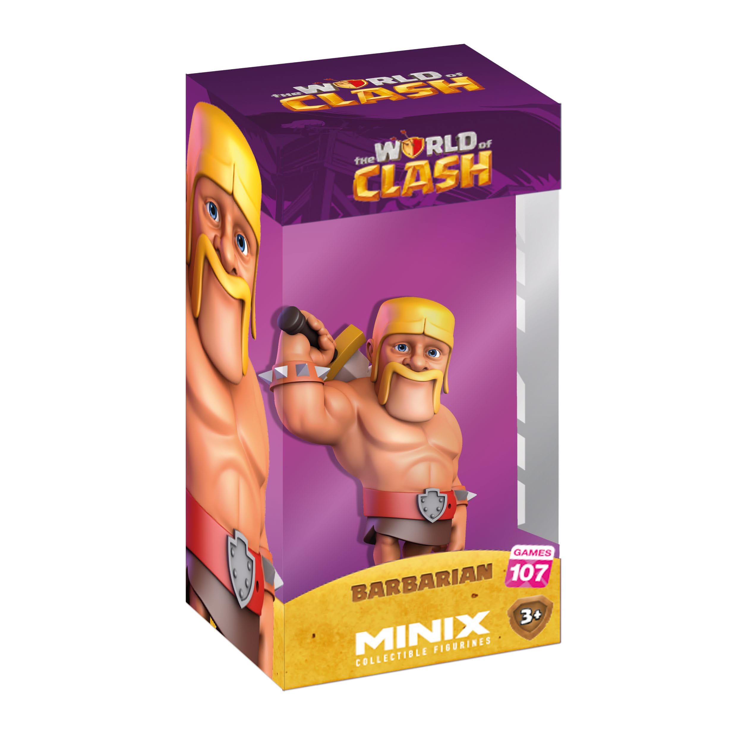 The World of Clash Minix Figure Clash of Clans Barbarian 12 cm