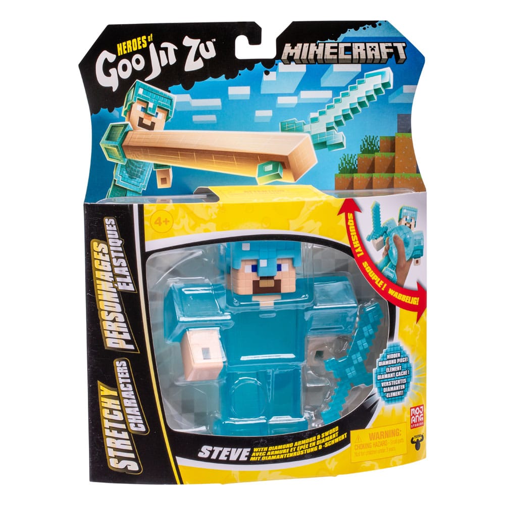Minecraft Heroes of Goo Jit Zu Meteor Madness Stretch Figure Steve 12 cm