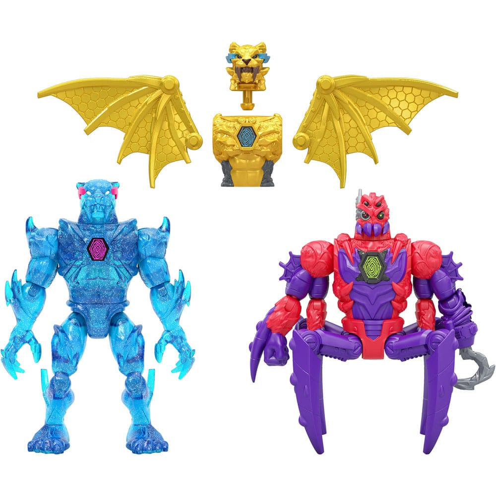 Mr. Beast Lab Hybrids Series 2 Mini Figure 2-Pack Spider vs Energy Panther 11 cm