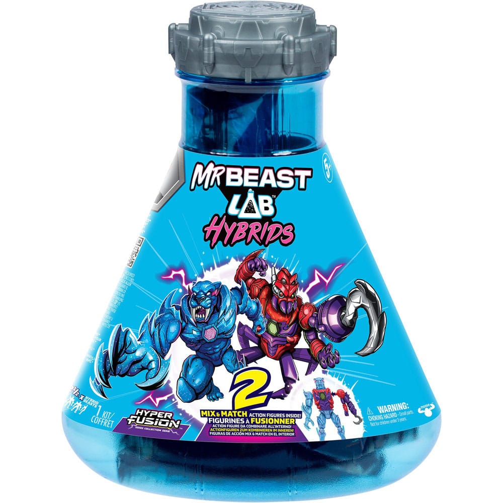 Mr. Beast Lab Hybrids Series 2 Mini Figure 2-Pack Spider vs Energy Panther 11 cm
