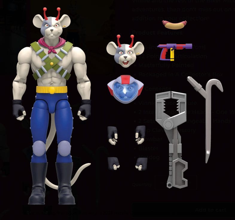 Biker Mice From Mars Actionfigur Vinnie 17 cm