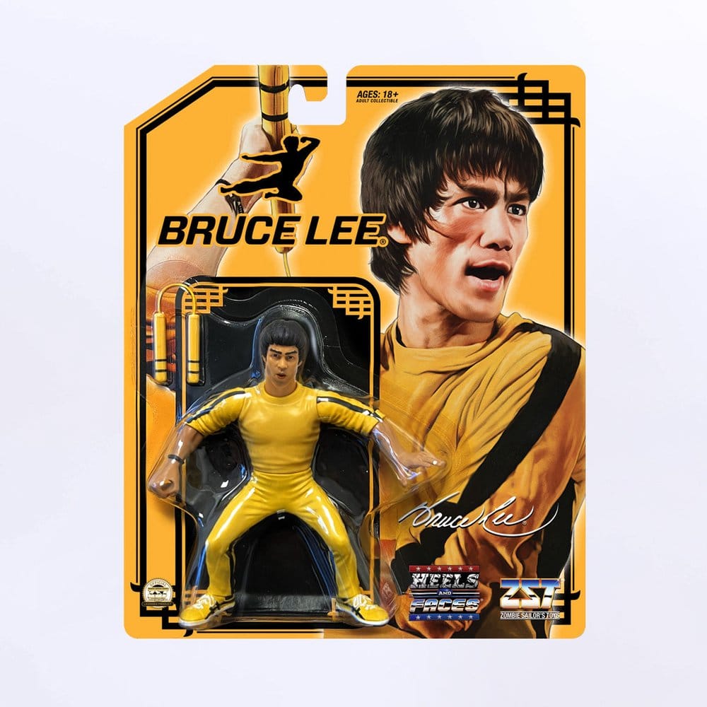 Bruce Lee Zombie Sailor's Toys Action Figure Yellow Tracksuit 11 cm