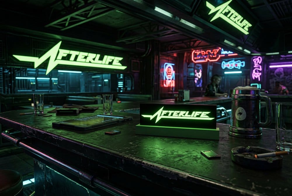Cyberpunk 2077 Logo Light Afterlife 8 cm
