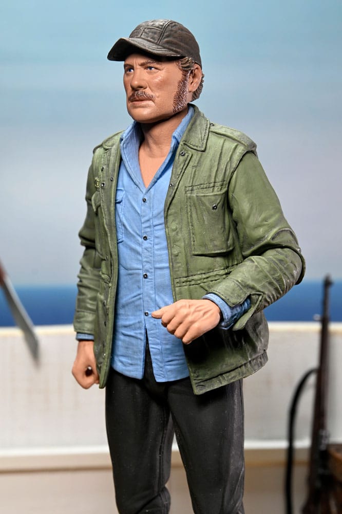 Jaws Action Figure Ultimate Sam Quint 50th Anniversary Figure 18 cm