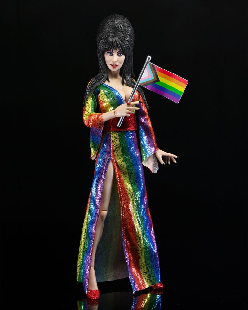 Elvira, Herrin der Dunkelheit Bekleidete Actionfigur Over the Rainbow Elvira 20 cm