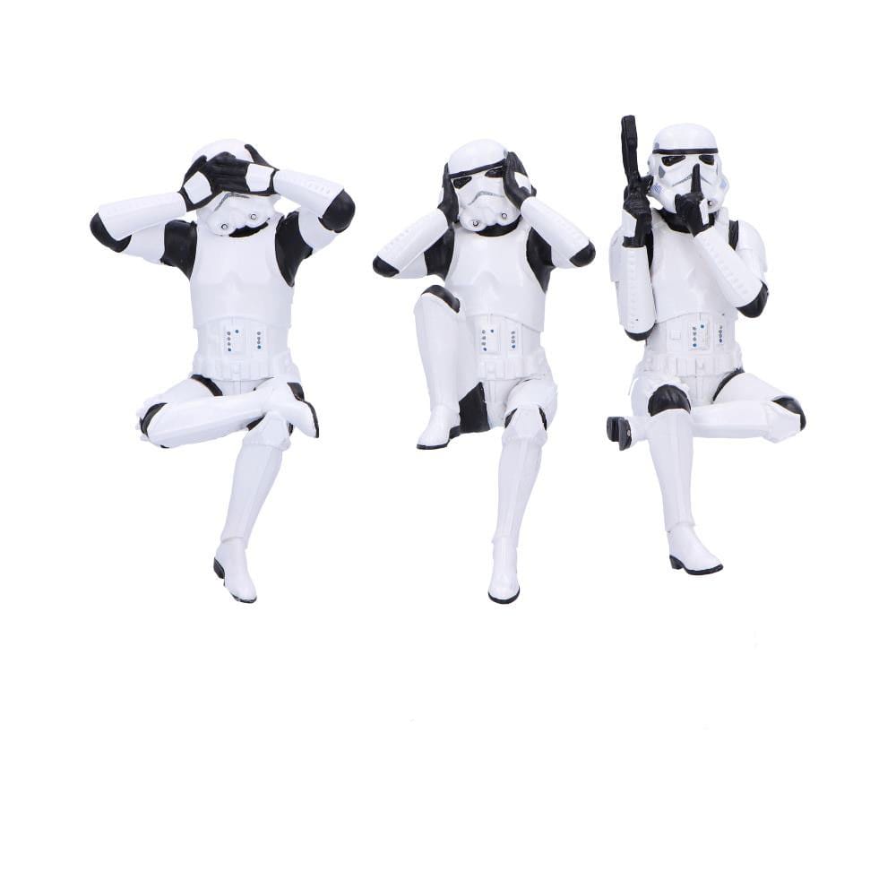 Stormtrooper-Figuren Drei weise sitzende Stormtroopers 11 cm