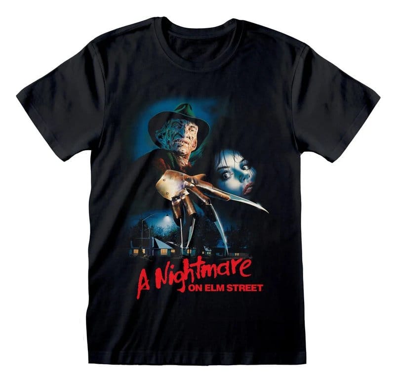 Nightmare on Elm Street T-Shirt Logo Poster Black Size S
