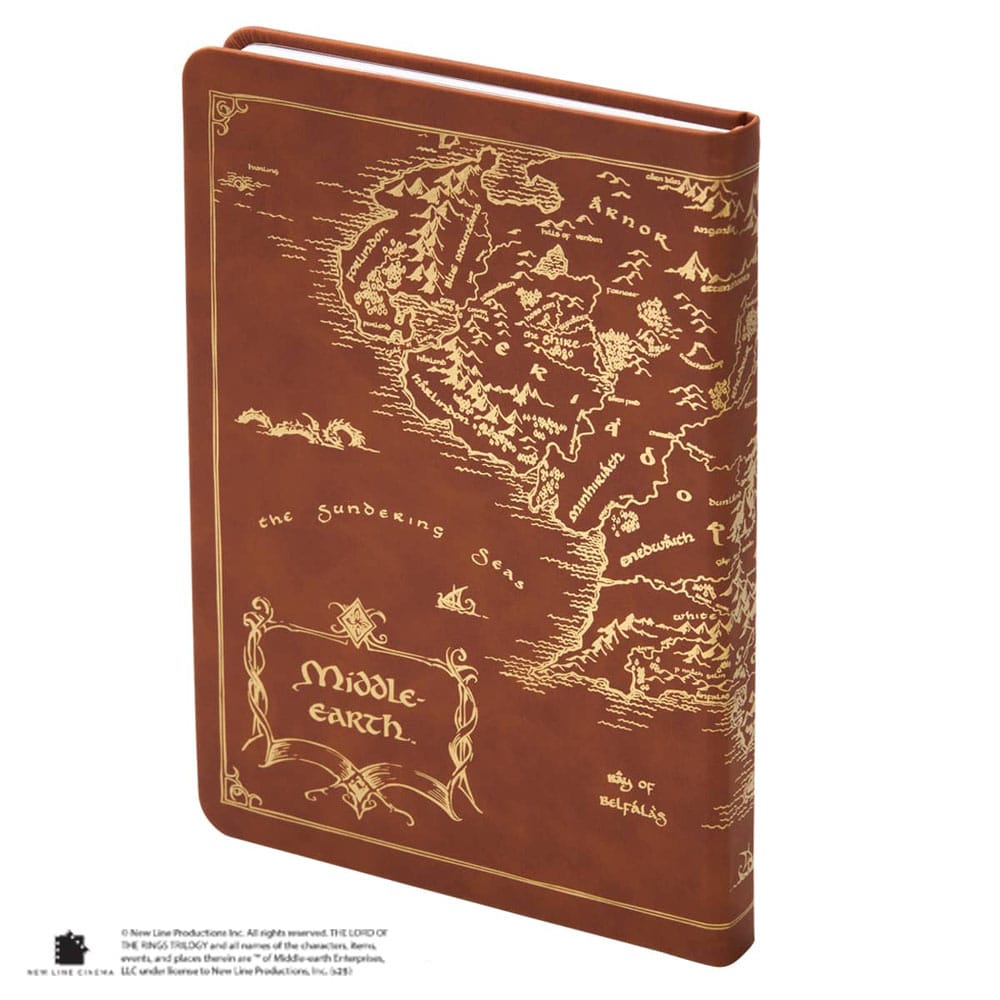 The Lord of the Rings Journal Map of Middle-Earth 240 Pages