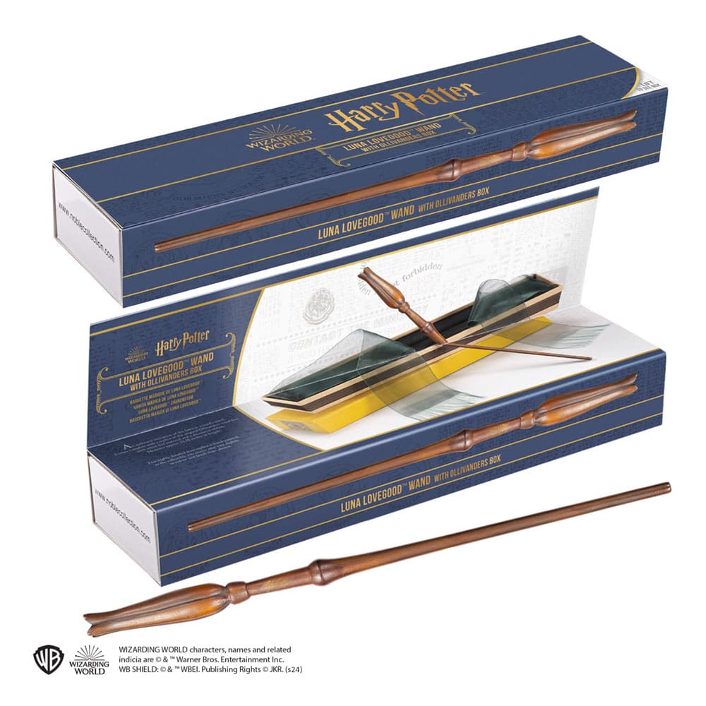 Harry-Potter-Zauberstab-Replik in Ollivanders Box – Luna Lovegood 34 cm