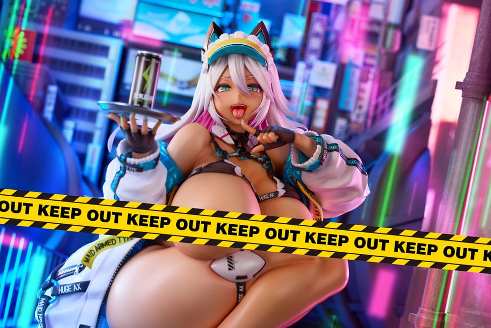 Original Character Statue 1/4 Meido-Busou: Ax Street ver. Pixel Philia Edition 37 cm