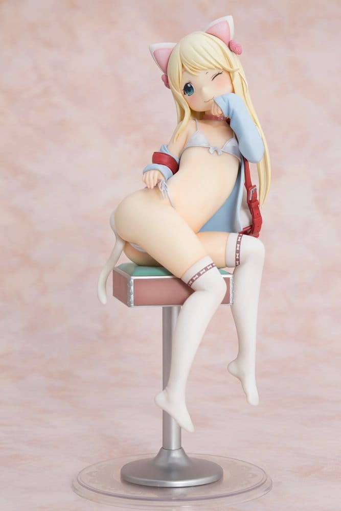 Hatsukoi Ribbon PVC Figure 1/6 Yuu White cat Ver. 25 cm