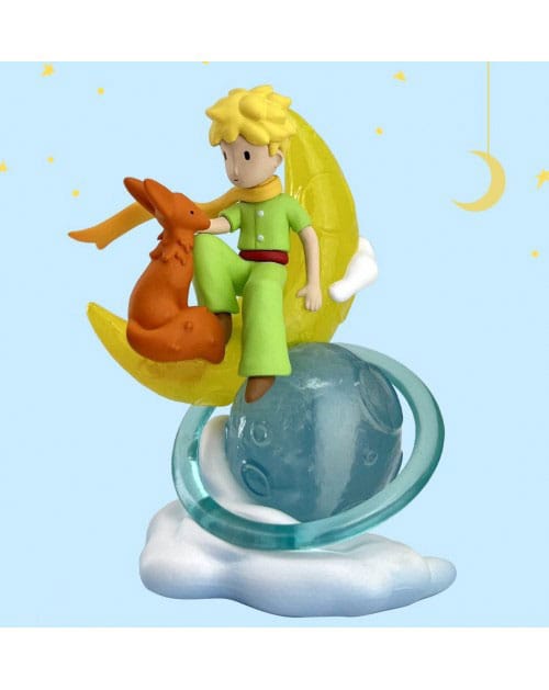 Der kleine Prinz Figur Kleiner Prinz und Fuchs auf dem Mond 8 cm