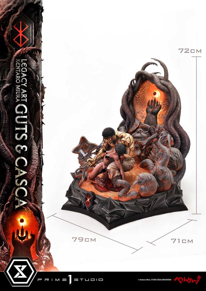 Berserk Ultimate Legacy Art Kentaro Miura Statue 1/4 Guts & Casca 72 c