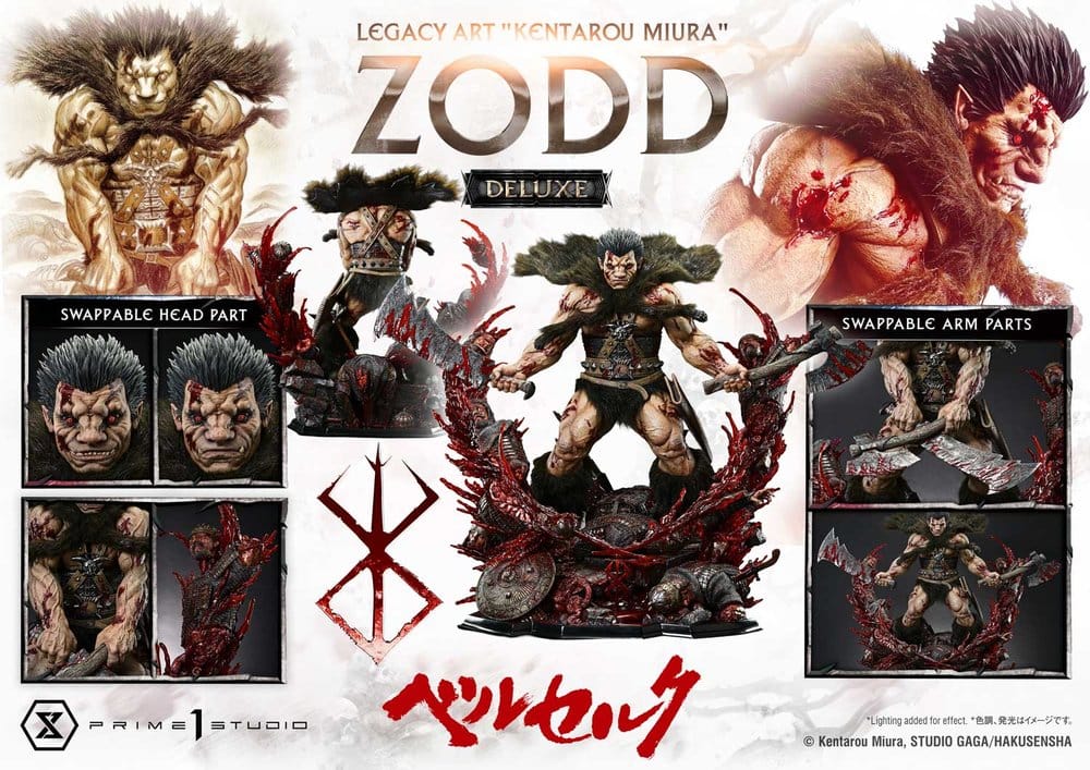 Berserk Legacy Art "Kentarou Miura" Statue 1/4 Zodd Deluxe Version 88 cm