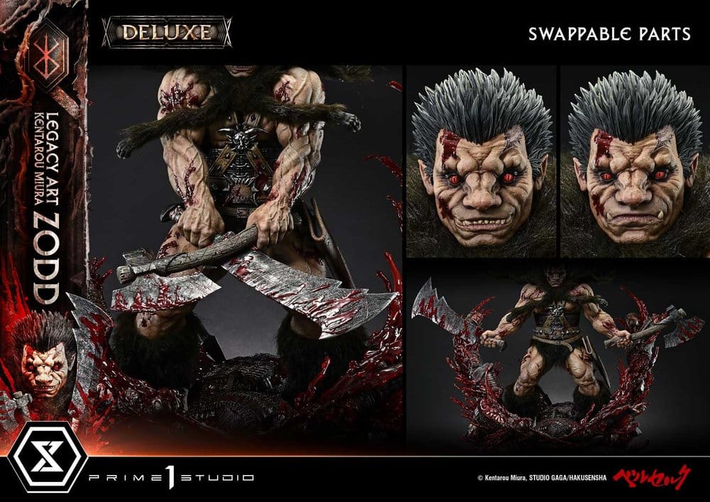 Berserk Legacy Art "Kentarou Miura" Statue 1/4 Zodd DX Bonus Version 88 cm
