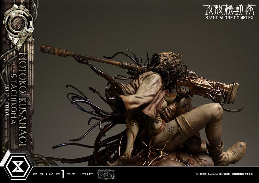 Ghost in the Shell Stand Alone Complex The Legend of Beauty and the Beast Statue 1/4 Motoko Kusanagi & Tachikoma Art by Entei Ryu 53 cm