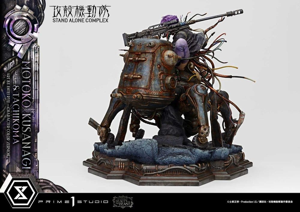 Ghost in the Shell Stand Alone Complex The Legend of Beauty and the Beast Statue 1/4 Motoko Kusanagi & Tachikoma Character color Art by Entei Ryu 53 cm