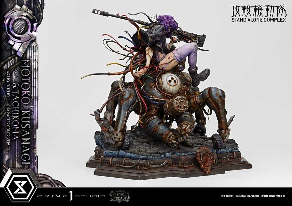 Ghost in the Shell Stand Alone Complex The Legend of Beauty and the Beast Statue 1/4 Motoko Kusanagi & Tachikoma Character color Art by Entei Ryu 53 cm