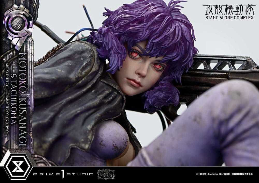 Ghost in the Shell Stand Alone Complex The Legend of Beauty and the Beast Statue 1/4 Motoko Kusanagi & Tachikoma Character color Art by Entei Ryu 53 cm