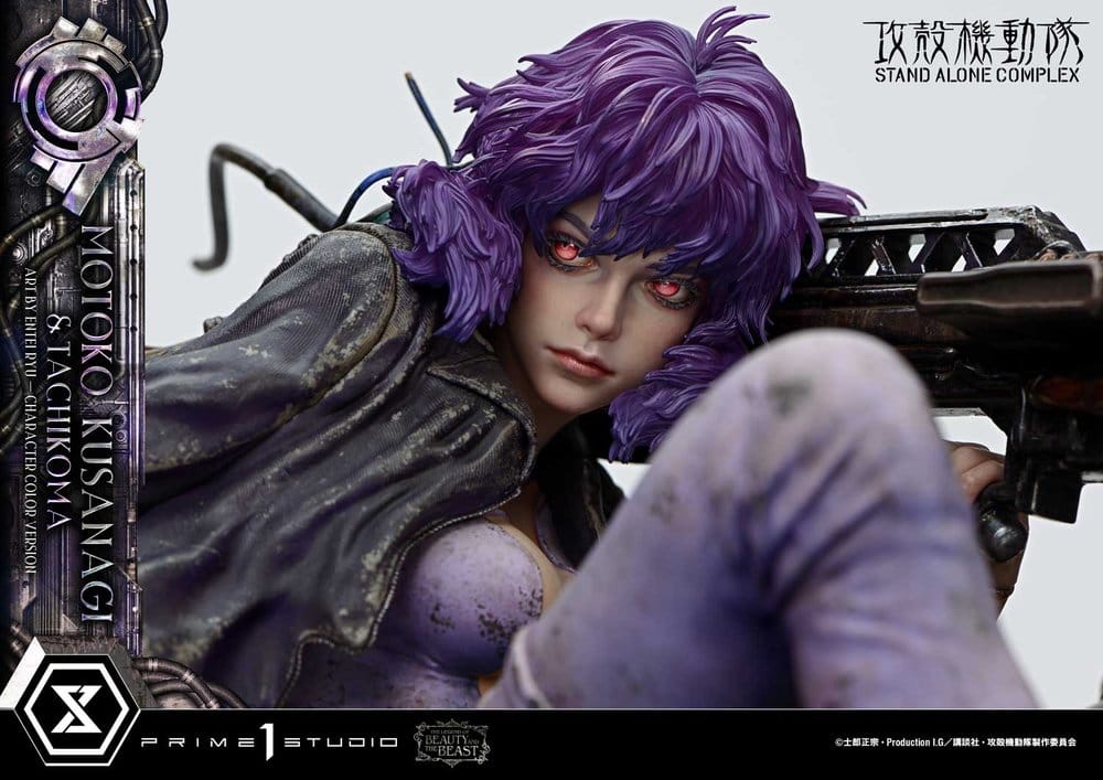 Ghost in the Shell Stand Alone Complex The Legend of Beauty and the Beast Statue 1/4 Motoko Kusanagi & Tachikoma Character color Art by Entei Ryu 53 cm