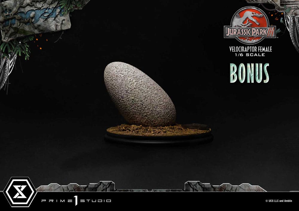 Jurassic Park III Legacy Museum Collection Statue 1/6 Velociraptor Female Bonusversion 44 cm