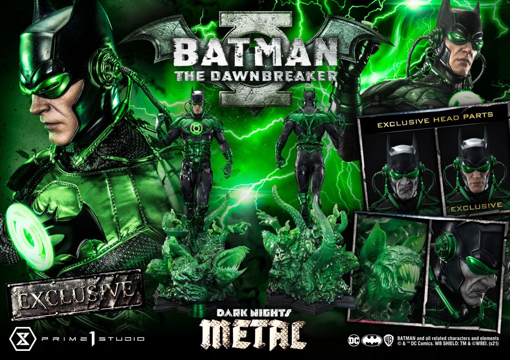 Dark Nights: Metallstatuen 1/3 The Dawnbreaker &amp; The Dawnbreaker Exclusive 89 cm Sortiment (3)