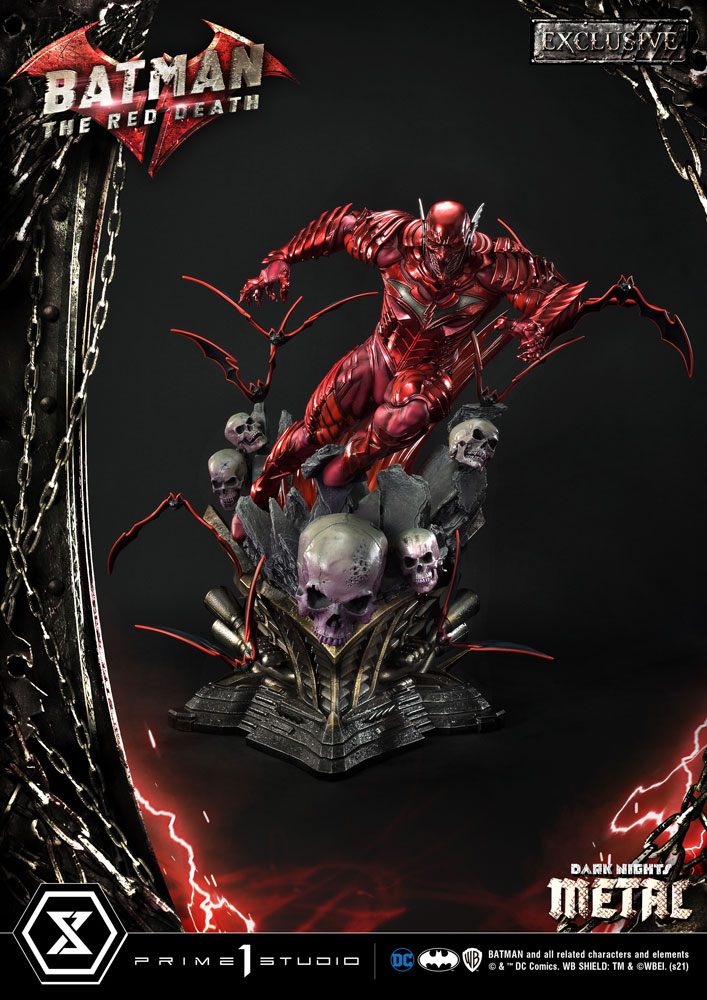 Dark Nights: Metallstatuen 1/3 The Red Death &amp; The Red Death Exclusive 75 cm Sortiment (3)