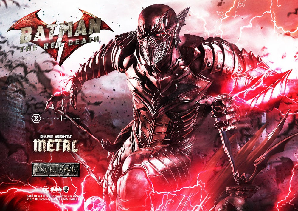 Dark Nights: Metallstatuen 1/3 The Red Death &amp; The Red Death Exclusive 75 cm Sortiment (3)