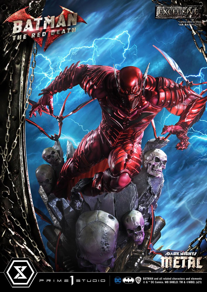 Dark Nights: Metallstatuen 1/3 The Red Death &amp; The Red Death Exclusive 75 cm Sortiment (3)