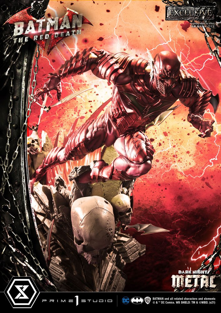 Dark Nights: Metallstatuen 1/3 The Red Death &amp; The Red Death Exclusive 75 cm Sortiment (3)