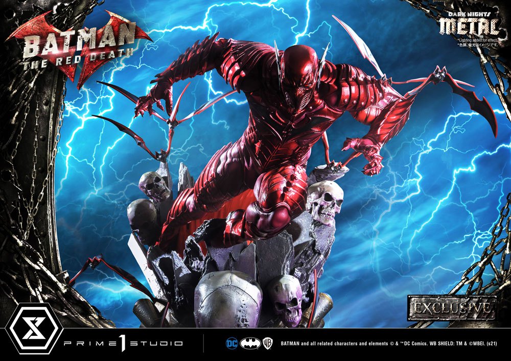 Dark Nights: Metallstatuen 1/3 The Red Death &amp; The Red Death Exclusive 75 cm Sortiment (3)