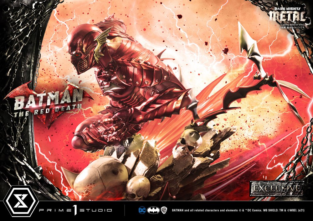 Dark Nights: Metallstatuen 1/3 The Red Death &amp; The Red Death Exclusive 75 cm Sortiment (3)