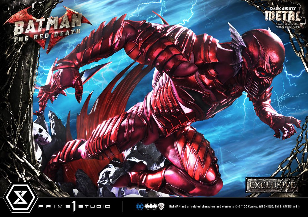Dark Nights: Metallstatuen 1/3 The Red Death &amp; The Red Death Exclusive 75 cm Sortiment (3)