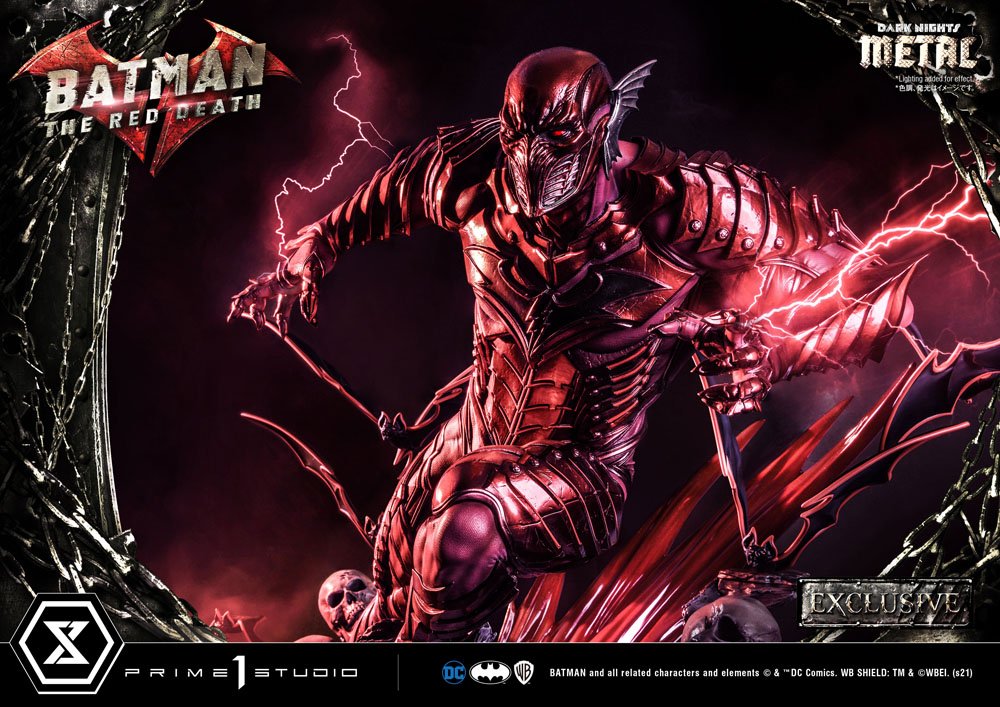 Dark Nights: Metallstatuen 1/3 The Red Death &amp; The Red Death Exclusive 75 cm Sortiment (3)