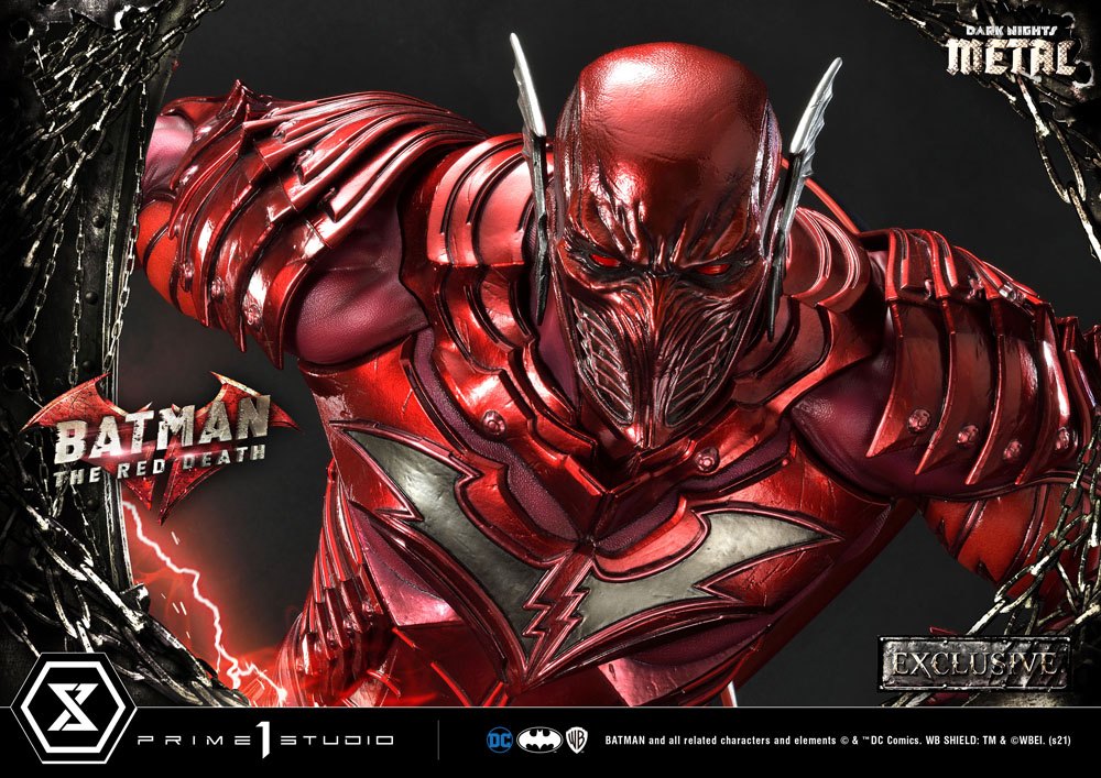Dark Nights: Metallstatuen 1/3 The Red Death &amp; The Red Death Exclusive 75 cm Sortiment (3)