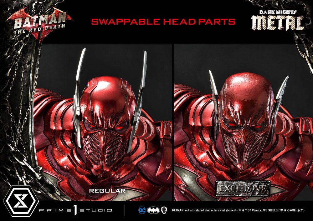 Dark Nights: Metallstatuen 1/3 The Red Death &amp; The Red Death Exclusive 75 cm Sortiment (3)