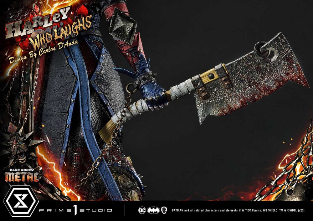 Dark Nights: Metal Museum Masterline Series Statue 1/3 Harley Quinn Who Laughs Concept Design von Caelos D`anda Deluxe Version 78 cm