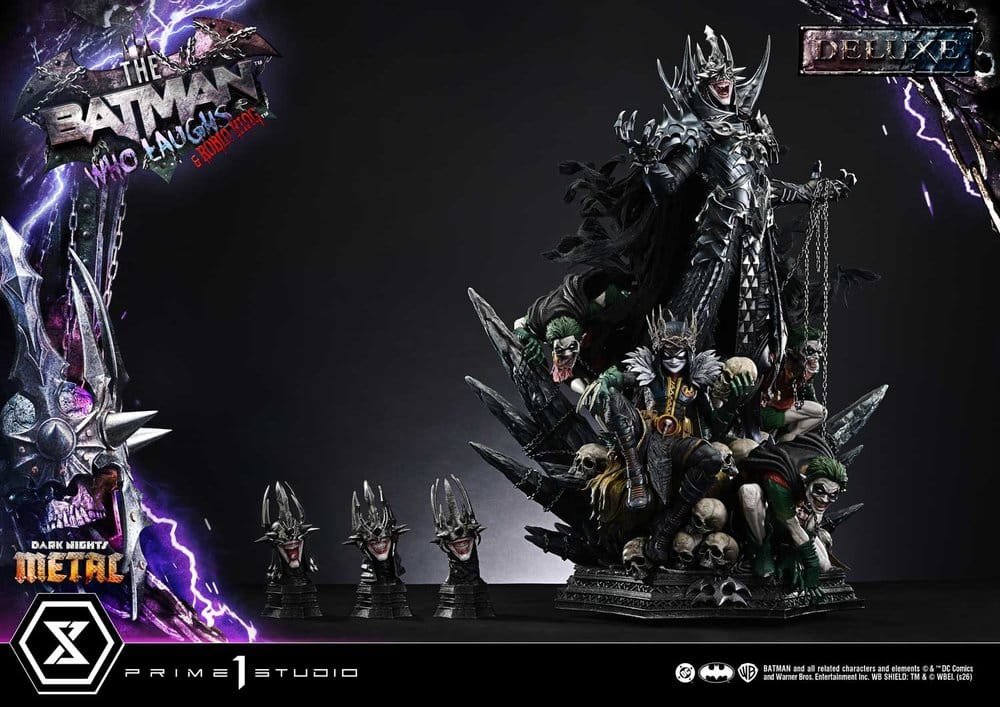 DC Comics Museum Masterline Statue 1/3 Dark Nights: Death Metal The Batman Who Laughs & Robin King DX Bonus 85 cm