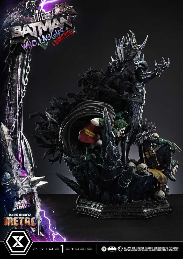 DC Comics Museum Masterline Statue 1/3 Dark Nights: Death Metal The Batman Who Laughs & Robin King DX Bonus 85 cm