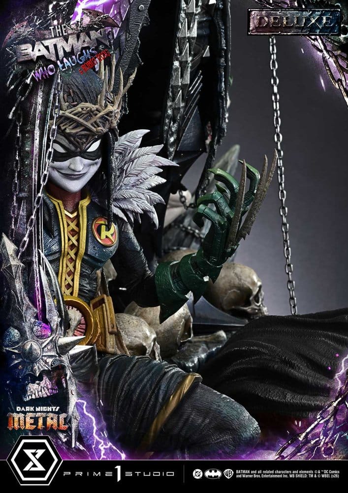 DC Comics Museum Masterline Statue 1/3 Dark Nights: Death Metal The Batman Who Laughs & Robin King DX Bonus 85 cm