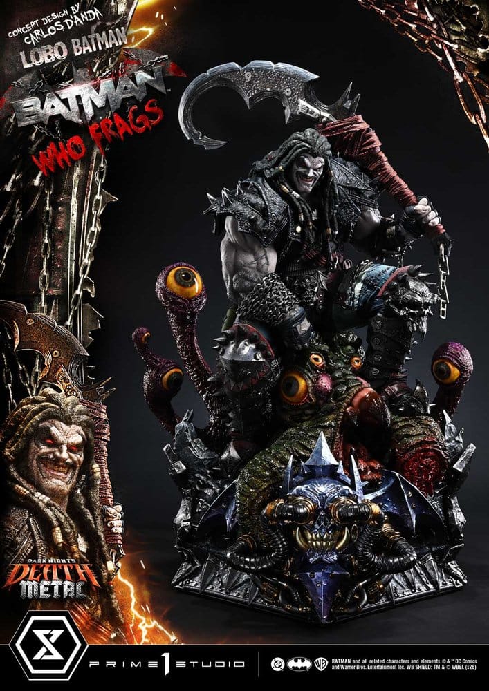 Dark Nights: Death Metal Museum Masterline Statue 1/3 Lobo Batman: Batman Who Frags 81 cm