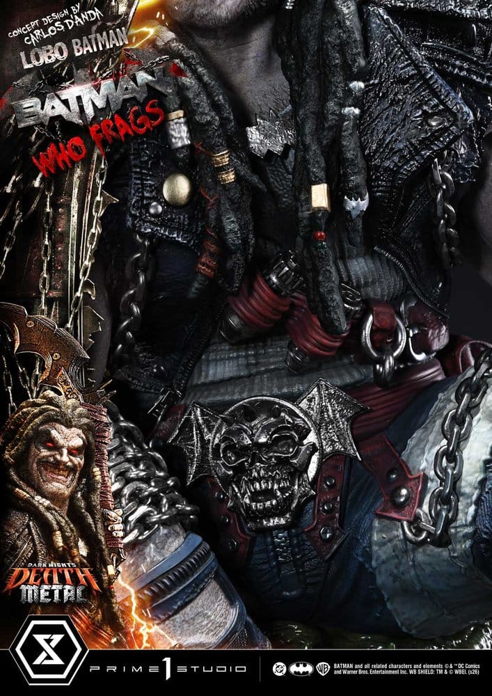 Dark Nights: Death Metal Museum Masterline Statue 1/3 Lobo Batman: Batman Who Frags 81 cm