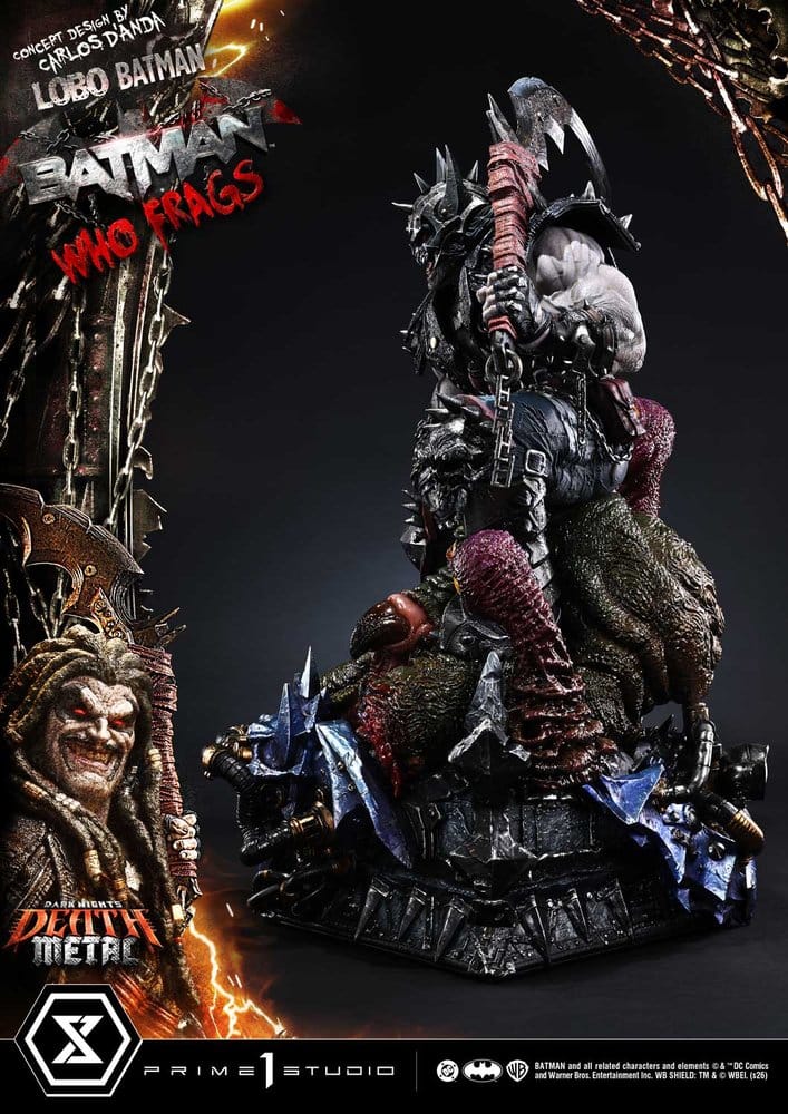 Dark Nights: Death Metal Museum Masterline Statue 1/3 Lobo Batman: Batman Who Frags 81 cm