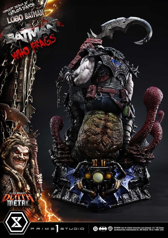 Dark Nights: Death Metal Museum Masterline Statue 1/3 Lobo Batman: Batman Who Frags 81 cm